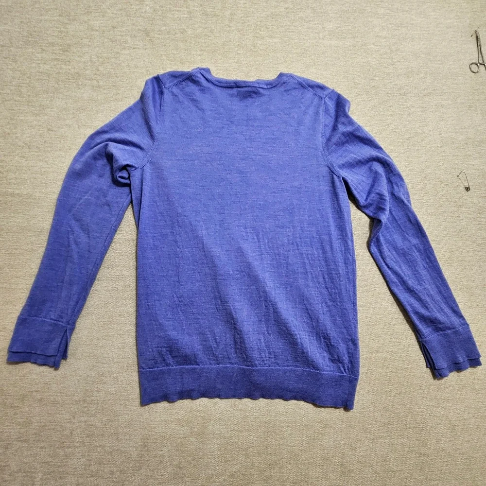 Banana Republic Sweater Mens XL Blue Merino Wool Crewneck Pullover S/878133-09